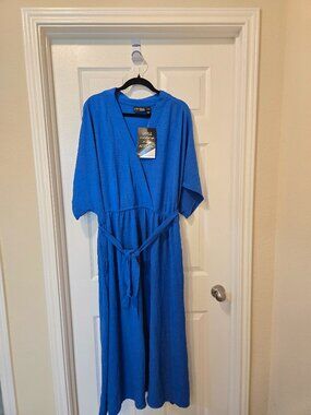 3x blue maxi dress